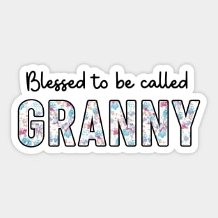 Blessed To Be Called Granny Grandma Sticker